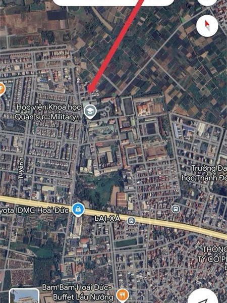 41m2 đất trục chính khu Học Viện Khoa Học Quân Sự Lai Xá giá hơn 7 tỷ