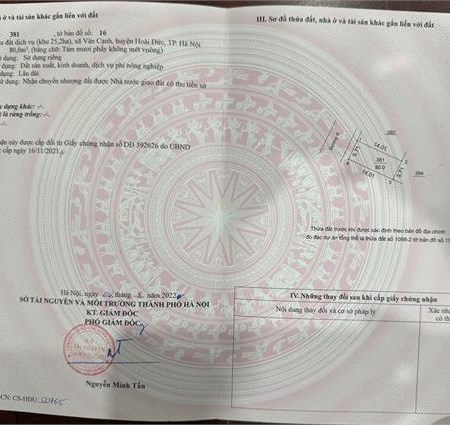 80m2 đất dịch vụ 25.2ha Vân Canh Hoài Đức giá 15 tỷ 